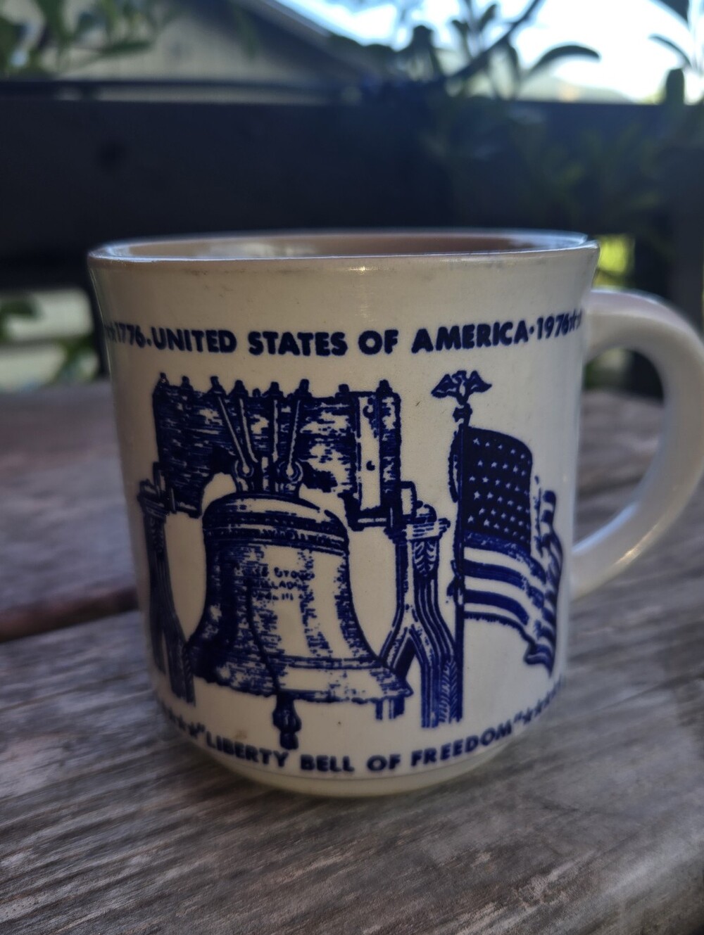 Vintage Bicentennial 1976 Liberty Bell of Freedom Coffee Mug